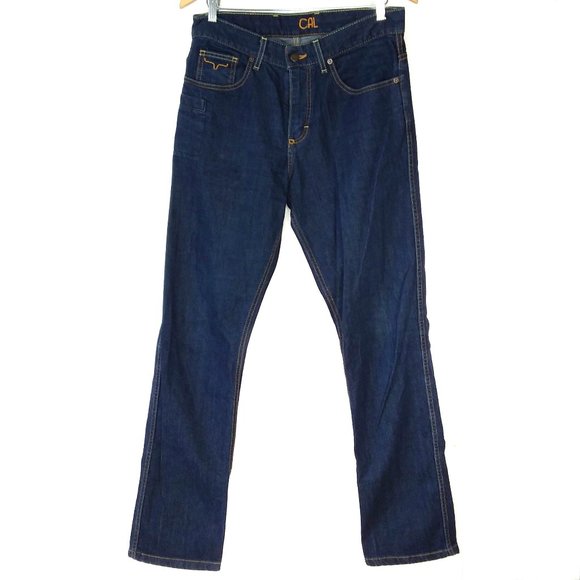 Kimes Ranch Other - Kimes Ranch Cal Denim Jeans Size 32x36 Dark Wash Straight Boot Retro